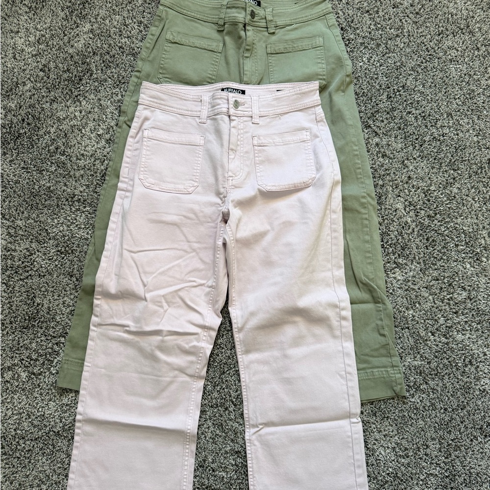 Green and Lilac Straight-Leg Jean Bundle
